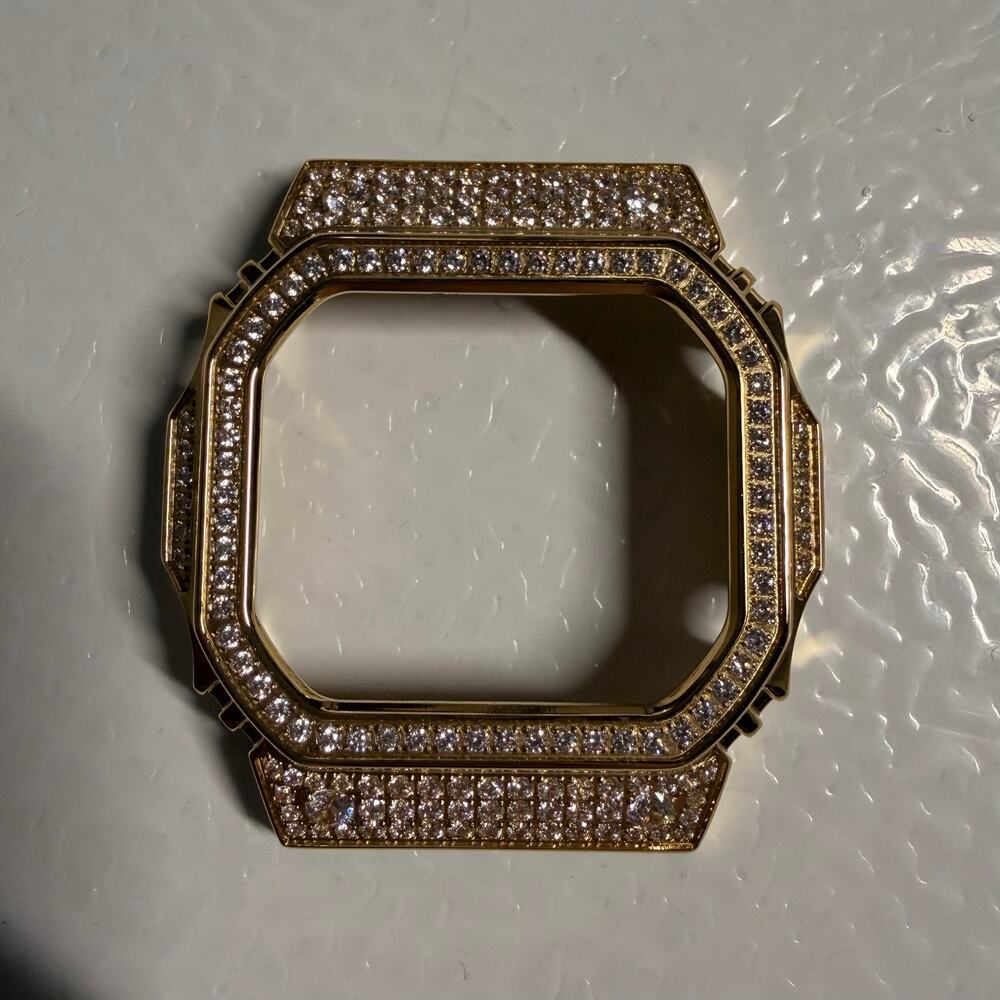 G-Shock 5610 Gold-Tone Stainless Steel CZ Stone Bezel